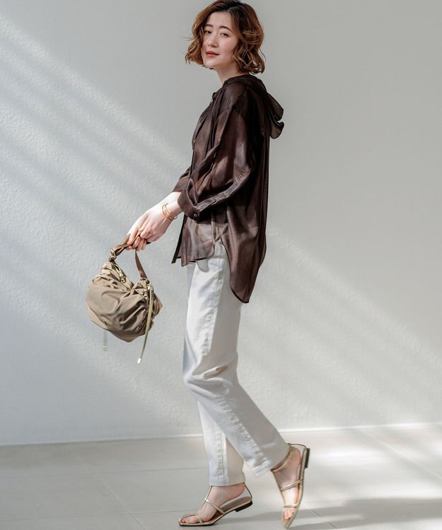 23区 S 23区DENIM ストレートフィット デニムパンツ ホワイト系