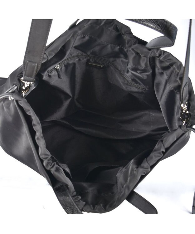 LA BAGAGERIE ドローストリング2WAYトート Mサイズ ブラック