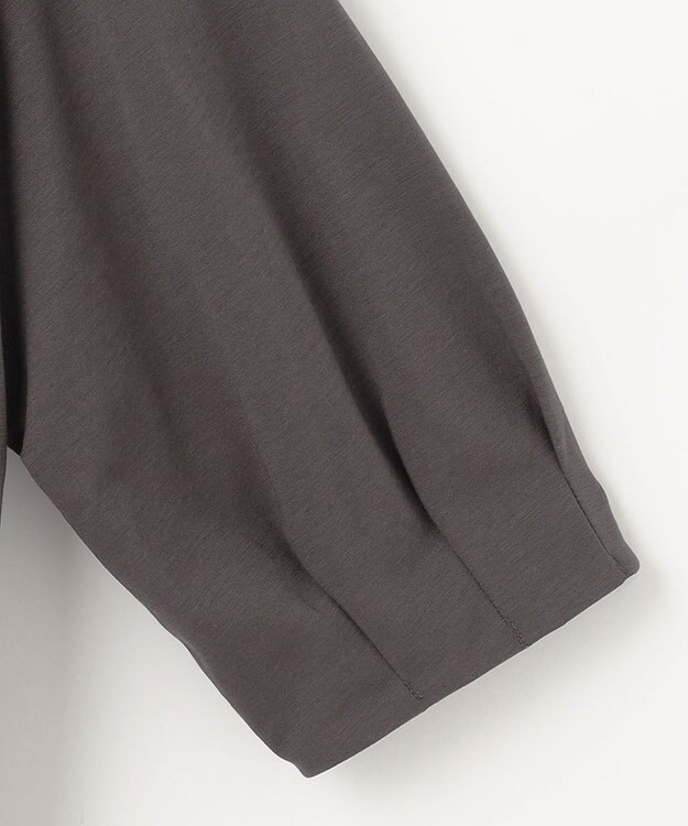 自由区 【洗える】ハイツイストポンチアシンメトリー カットソー スレート