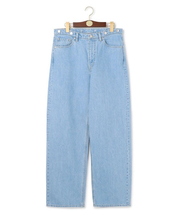 J.PRESS MEN 【J.PRESS ORIGINALS】SHIOTA 5 Pocket Piped Stem Denim Pants / Japan Made サックスブルー系