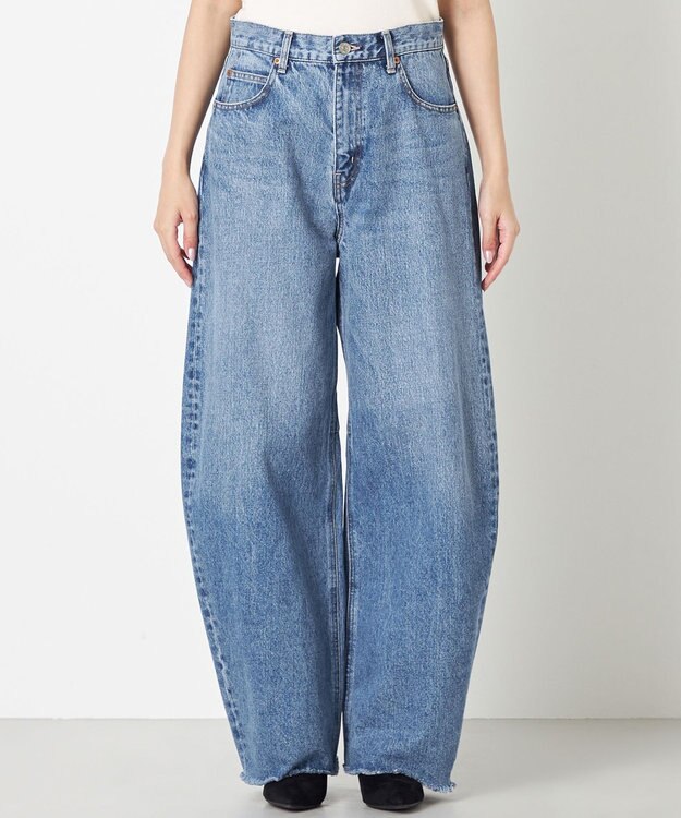 NAVE 【×NAVE】SERGE de bleu × NAVE カーブワイドデニム スカイブルー系