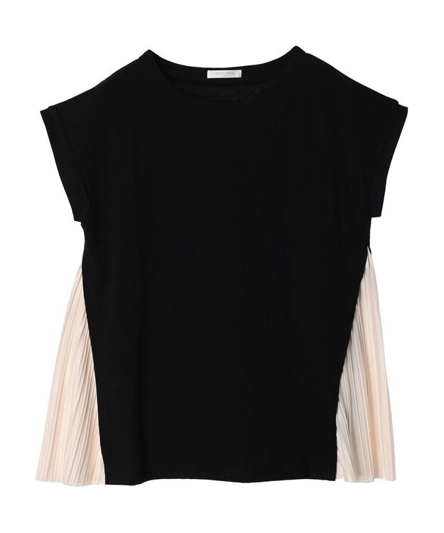 Green Parks 脇プリーツドッキングチュニック Black