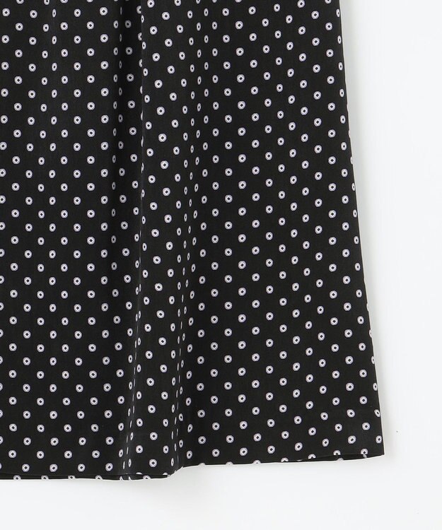 J.PRESS LADIES L 【洗える】ピーチサテン 幾何プリント スカート ネイビー系5