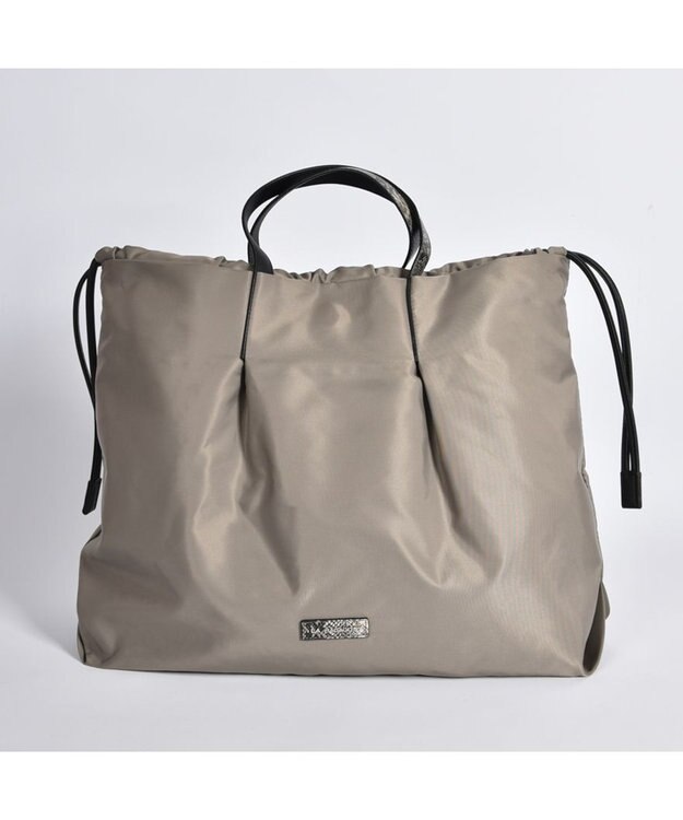 LA BAGAGERIE ドローストリング2WAYトート Mサイズ グレージュ
