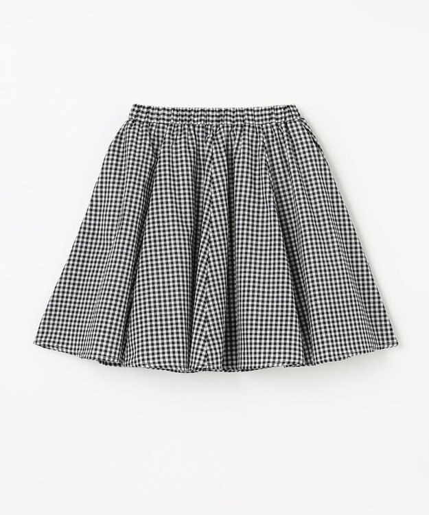 ANY KIDS シャンブレーライクスカート ブラック×ギンガム