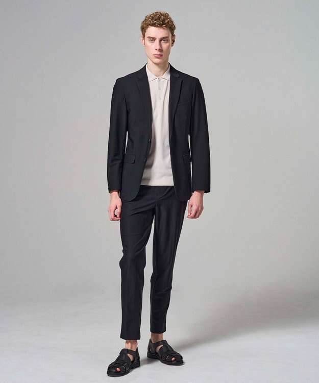 JOSEPH HOMME 【新色追加】エアトールストレッチ　ドロスト付テーパードパンツ / PEGG CONVERTIBLE ブラック系