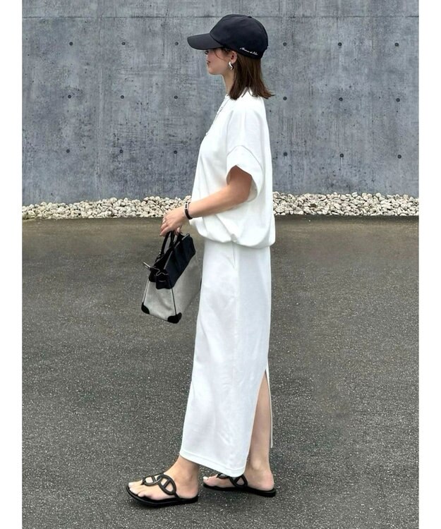 Green Parks 裾ドロストポンチプルオーバー Off White