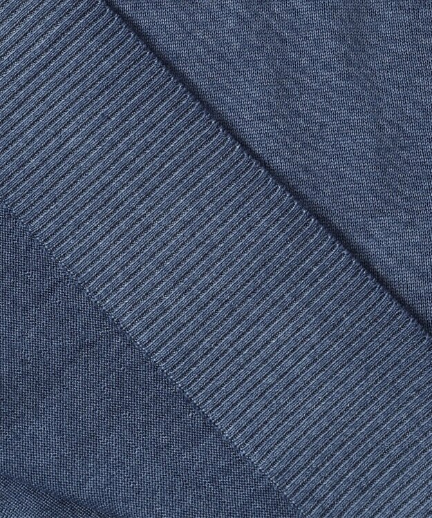 JOSEPH ABBOUD ビンテージガーメントダイ　Vネックニット ブルー系