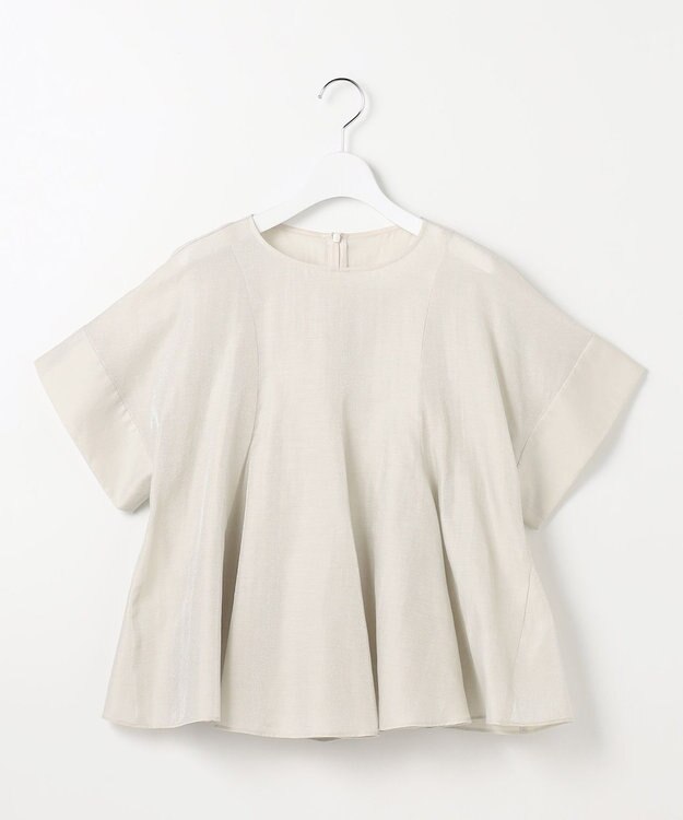 自由区 ブライトシアーシャンブレー ブラウス フラックス