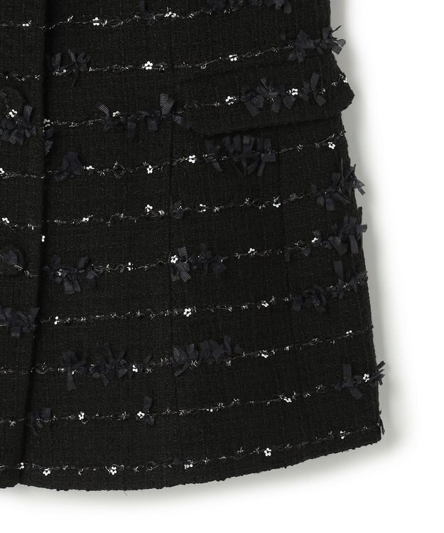 TOCCA 【八木アリサさん着用】【消臭】FLOWER HIDE AND SEEK ジレ ブラック系