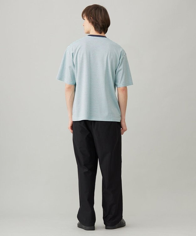 UNFILO MENS スラブジャージー ワイドパンツ ブラック