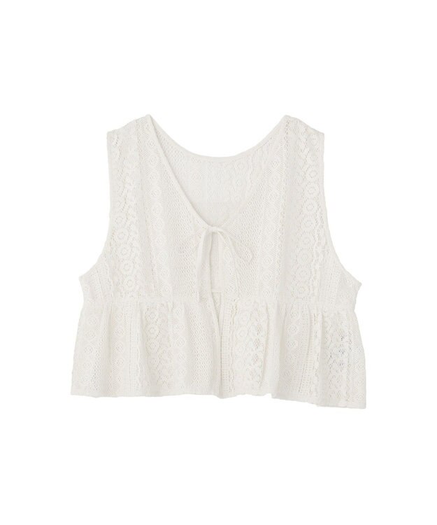 Green Parks レースベスト Ivory