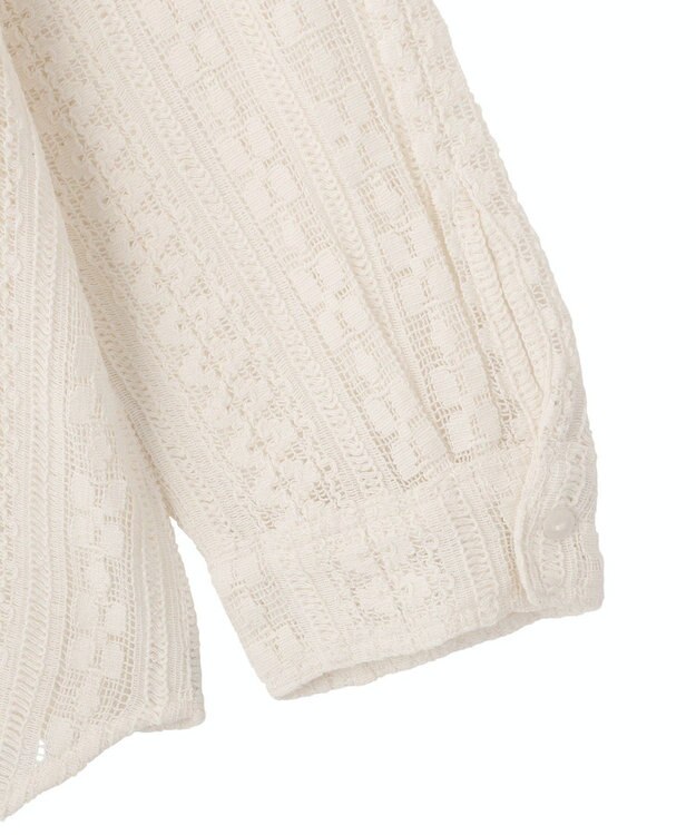 Green Parks 長袖レースシャツ Off White