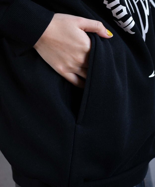 WEGO ウイングハートBIGパーカー ブラック