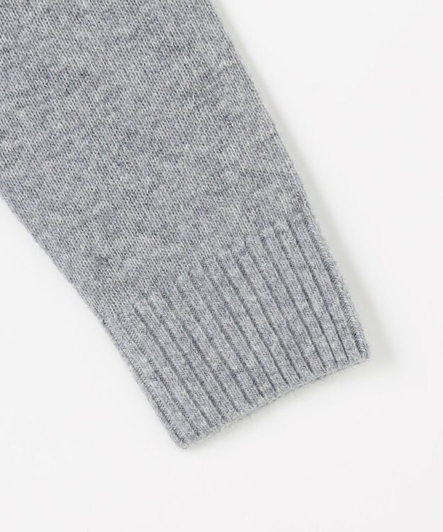 J.PRESS LADIES L FAIR ISLE ニット カーディガン グレー系