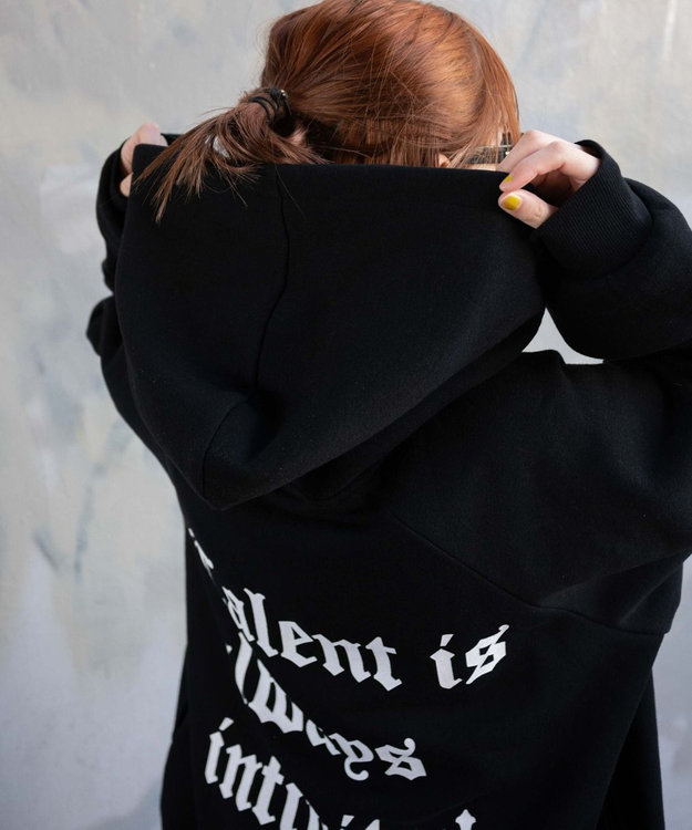 WEGO ウイングハートBIGパーカー ブラック