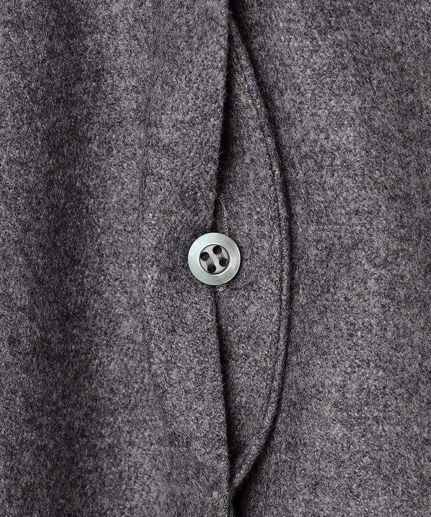 uncrave フランネル BIGカラーシャツ チャコール