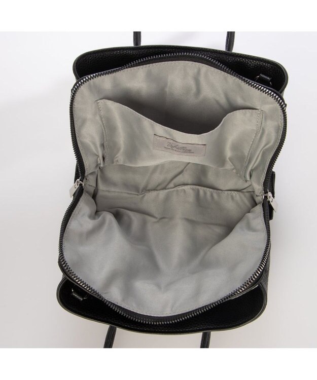 UNBILLION カシュカシュ cachecache / シボフェイクレザー2wayミニバッグ ブラック