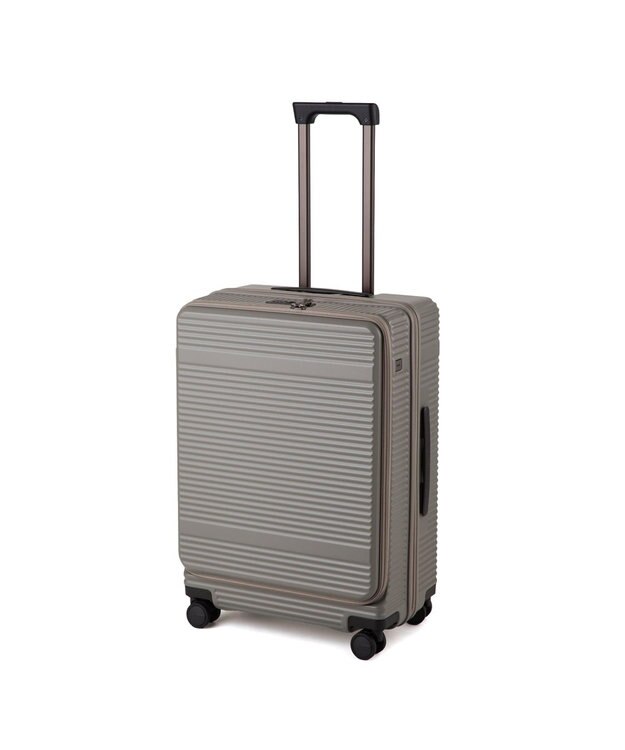 ACE BAGS & LUGGAGE ace. サルートン フロントオープンスーツケース Lサイズ 85～96L 05364 グレージュ