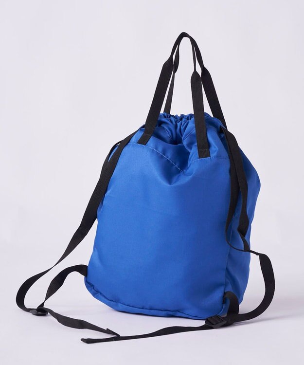 OP／FILA 【Reebok】ブランドロゴ入り巾着型ナップサック ブルー