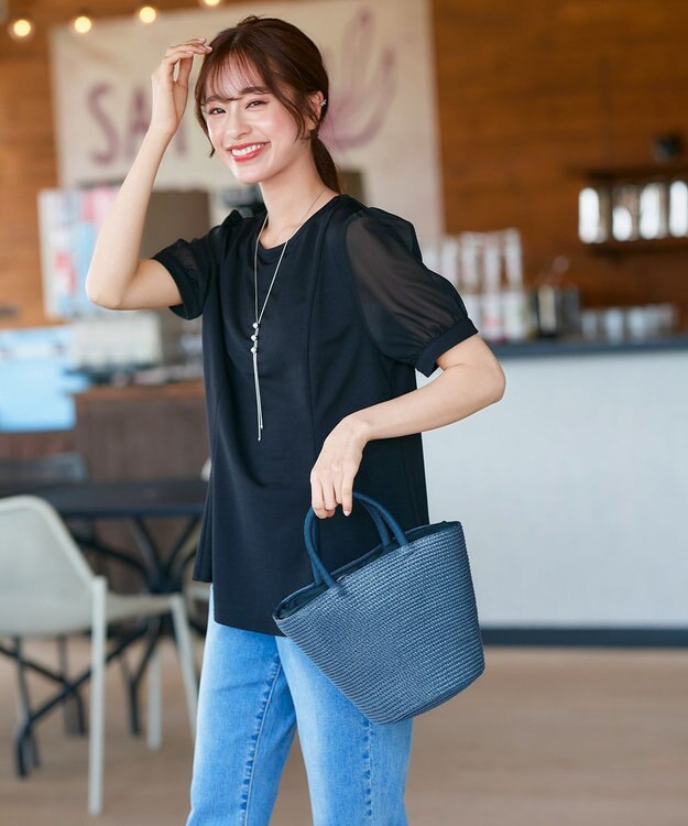 Tiaclasse 【新色追加】テーパードコロールバッグ ブルー