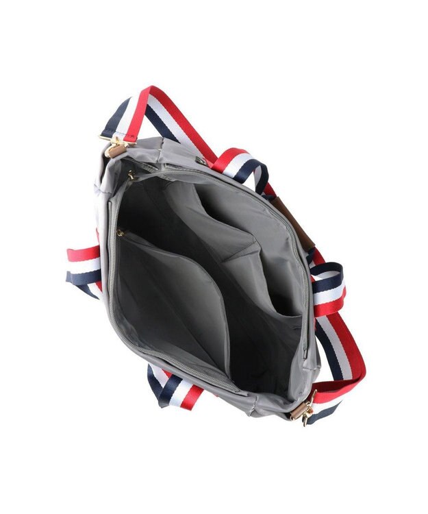 ROOTOTE 1478【撥水・A4サイズ収納】LT.アーキャトル.7ポケッツ-テープ-A 04：グレー・トリコ