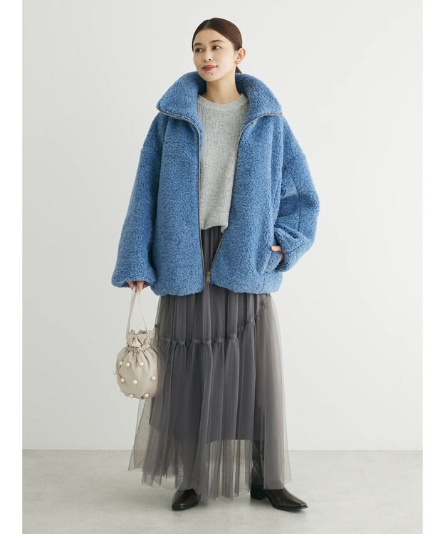 Green Parks ・ＥＬＥＮＣＡＲＥ　ＤＵＥ　テディベアボアコート Blue