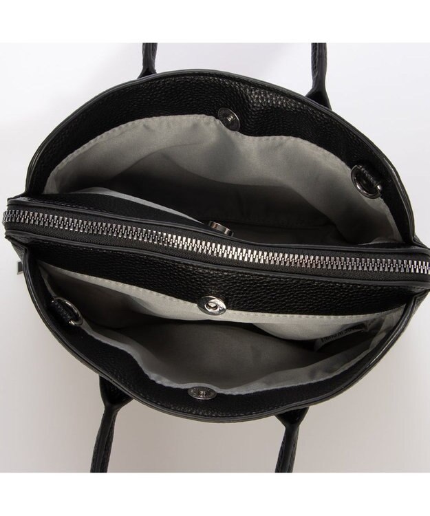 UNBILLION カシュカシュ cachecache / シボフェイクレザー2wayミニバッグ ブラック