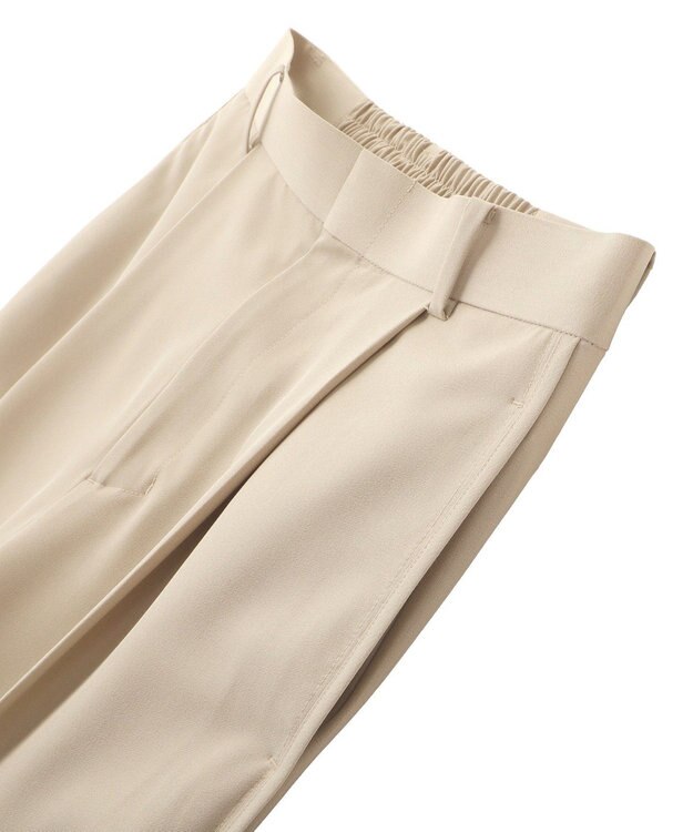 YECCA VECCA サイドラインパイピングストレートパンツ Gray Beige