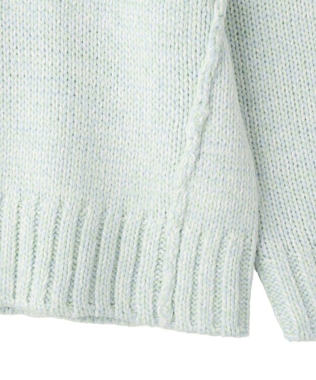 CRAFT STANDARD BOUTIQUE アウトリンキングミックスニットプルオーバー Light Blue