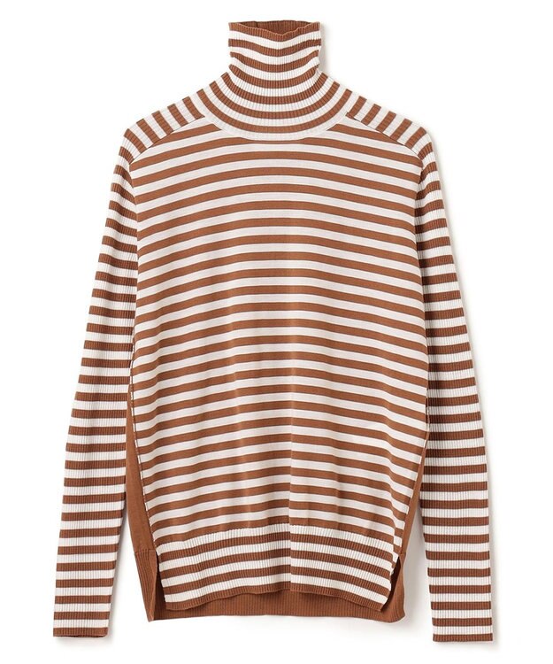 BEIGE， 【CLUEL 10月号掲載・S-size】LA MONNAIE / タートルニット Camel Off Border