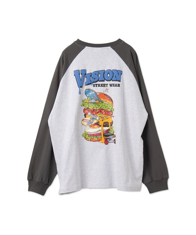 WEGO VISIONジャンクフードラグランLST ライトグレー