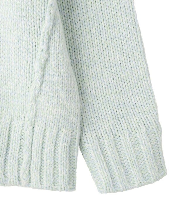 CRAFT STANDARD BOUTIQUE アウトリンキングミックスニットプルオーバー Light Blue