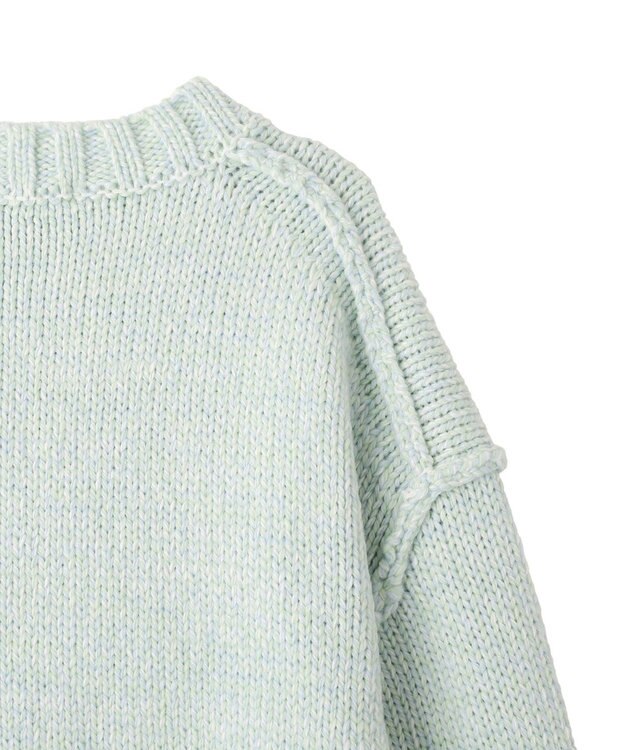 CRAFT STANDARD BOUTIQUE アウトリンキングミックスニットプルオーバー Light Blue