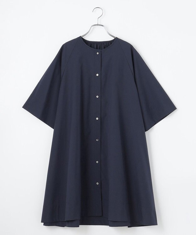 #Newans Aラインロングチュニック ネイビー