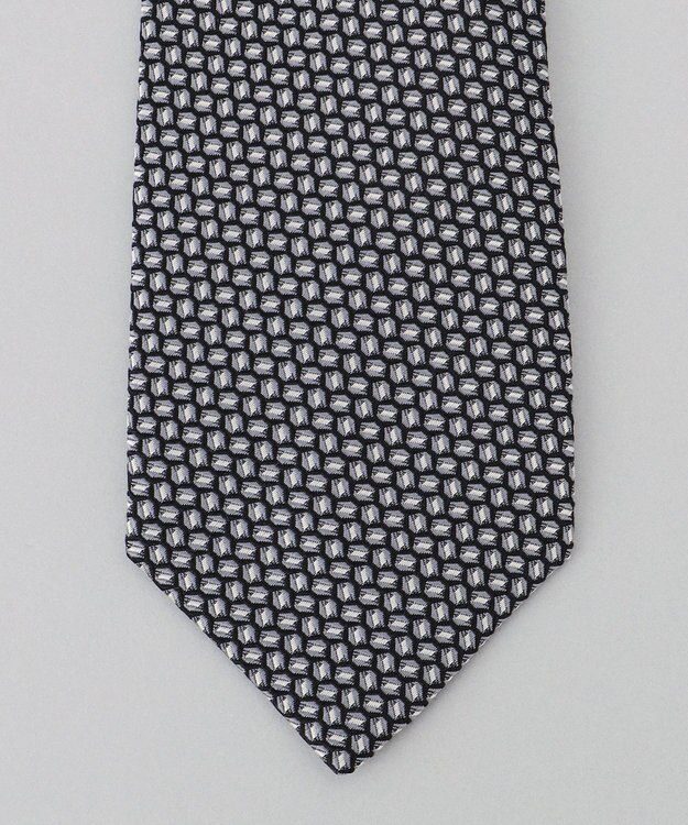 GOTAIRIKU 【日本製】西陣ネクタイ_ブラック×シルバー系 ブラック系8