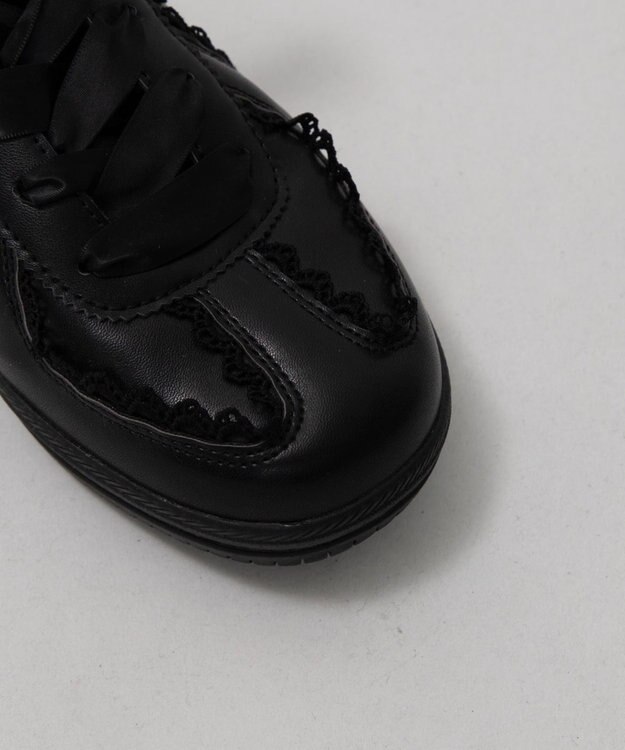 WEGO レースローカットスニーカー ブラック