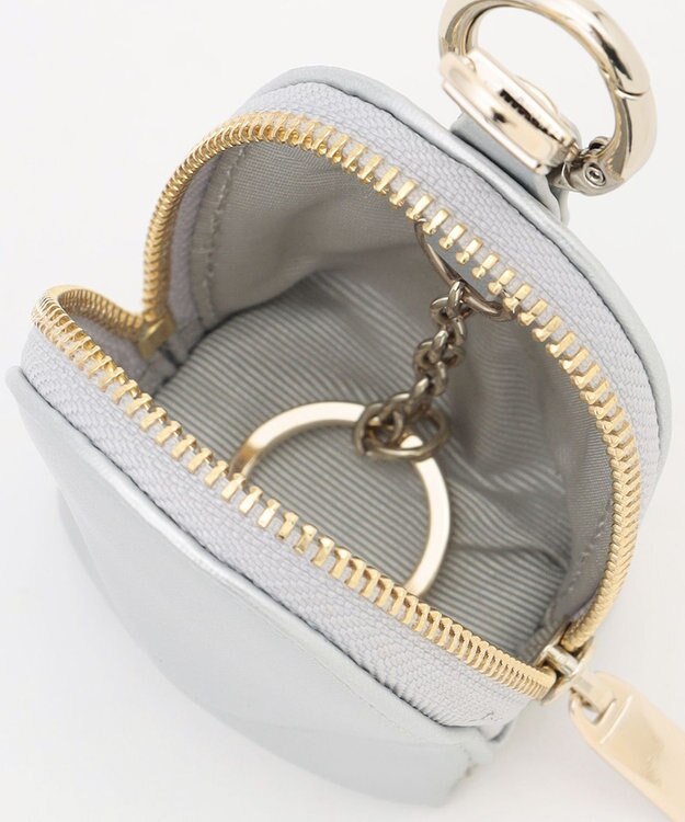 ANY カラビナ付小物入れ シルバー