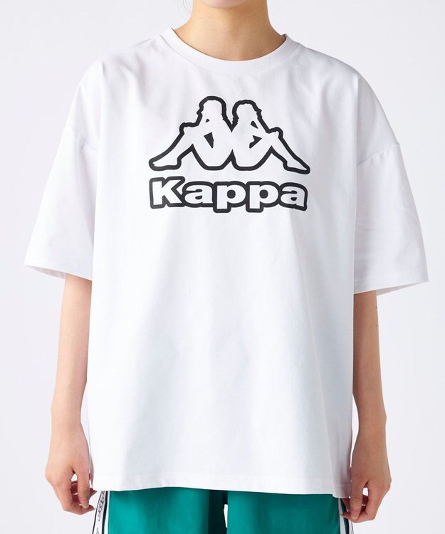 OP／FILA 【Kappa】オーバーサイズラッシュガードTシャツ ホワイト