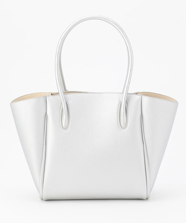 J.PRESS LADIES 【3点セット・A4サイズ収納可】クラシック マトリョーシカ トートバッグ シルバー系