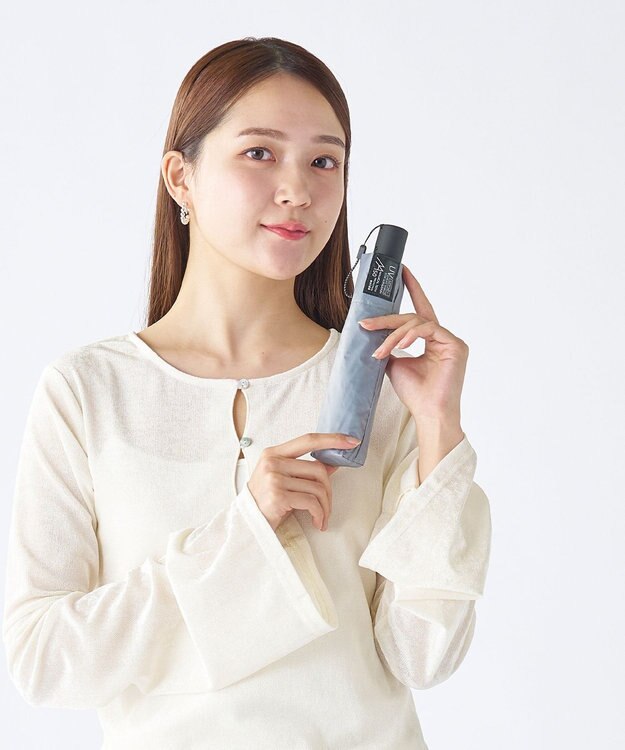 MOONBAT 【遮光100％/超軽量/自動開閉】マジで軽い傘 晴雨兼用 折りたたみ日傘 マジカルテックプロテクション 50cm ライトグレー