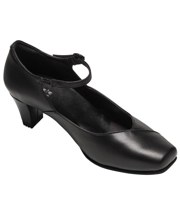 ASICS WALKING ペダラウォーキングシューズ 3E ヒール高5.0cm ブラック系