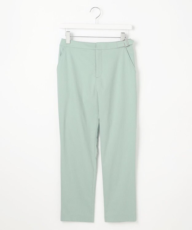 J.PRESS LADIES L 【セットアップ対応・洗える】セルロースリネンストレッチ テーパード パンツ ミント系