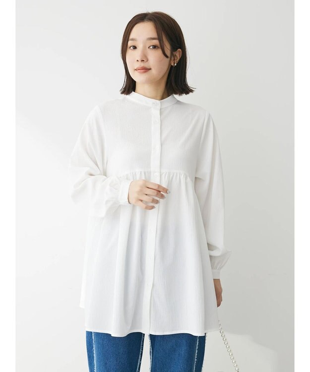 Green Parks マルチＷＡＹボータイチュニック Off White