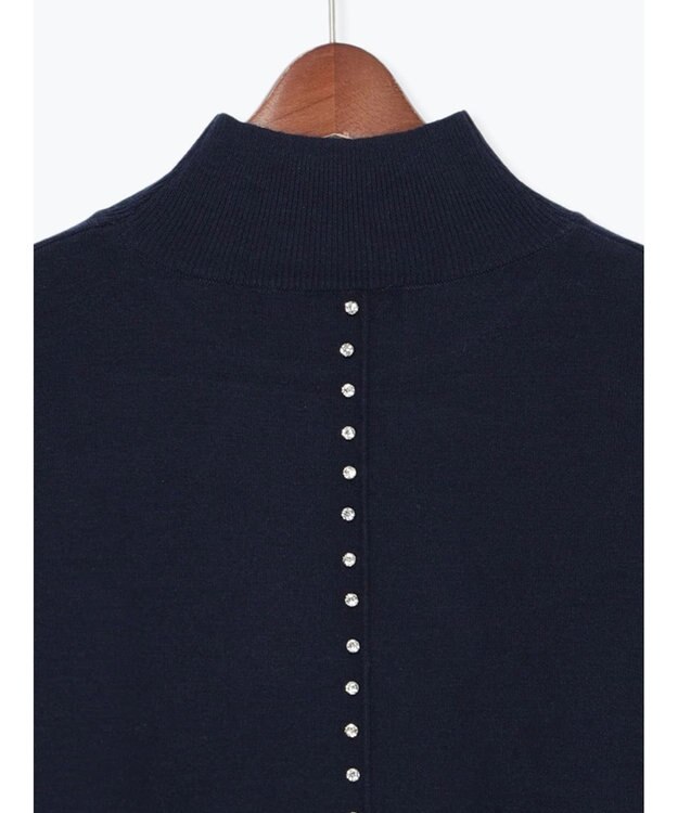 Te chichi バックビジューニット ネイビー