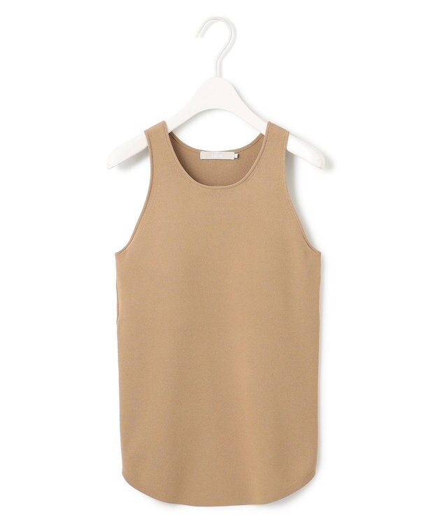 ICB L 【洗える】VISスムースニットタンクトップ チノベージュ系