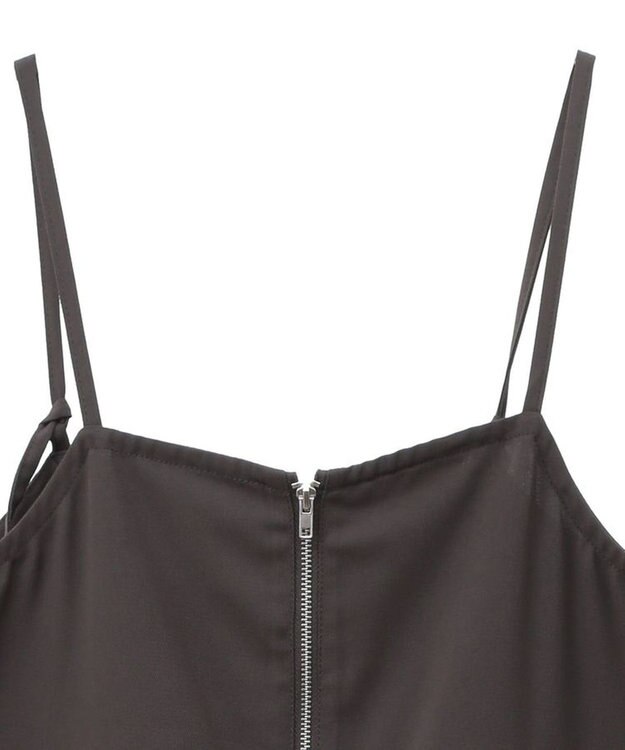 Green Parks ウエストリボンサロペット Gray