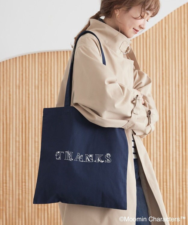AMERICAN HOLIC Moomin アソートプリントトートバッグ Navy