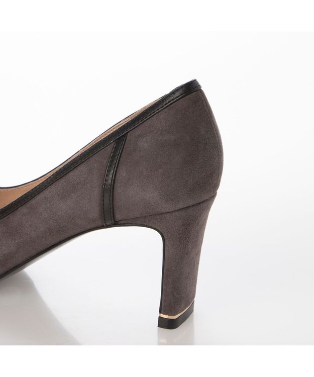 MODE ET JACOMO <MODE ET JACOMO>異素材コンビポインテッドトゥパンプス グレースエード