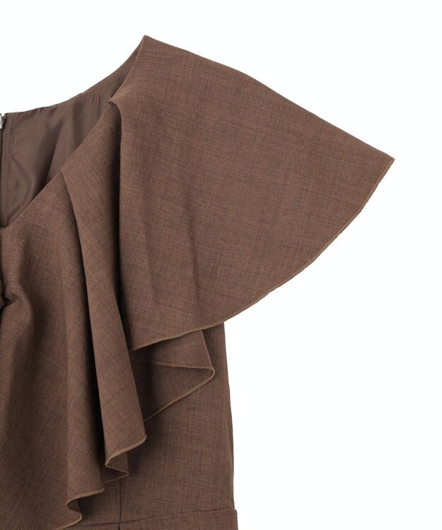 earth music&ecology ラッフルサロペット Brown